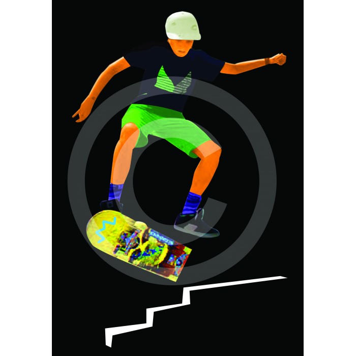 t-shirt garçon skate Design d'Oc noir t-shirt garçon skate Design d'Oc noir