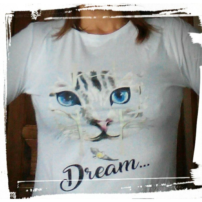 t-shirt chat dream 1 Design d'Oc