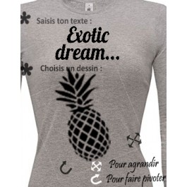 T-shirt femme manches longues Design d'Oc