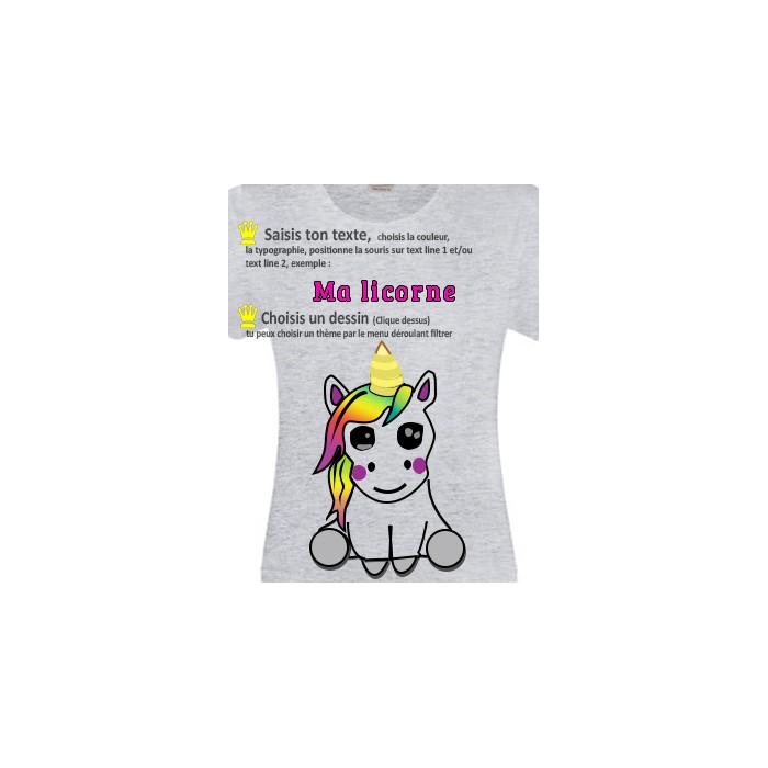 t-shirt fille à personnaliser Design d'Oc t-shirt fille à personnaliser Design d'Oc