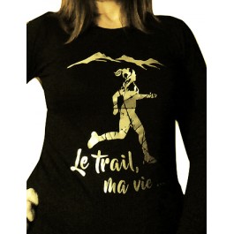 t-shirt femme trail manches longues Design d'Oc