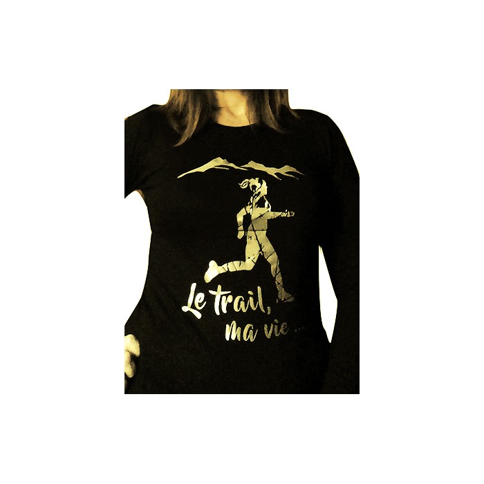 t-shirt femme trail manches longues Design d'Oc