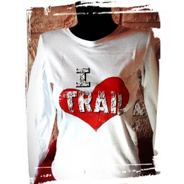 t-shirt femme love trail manches longues Design d'Oc