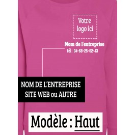 sweat femme avec logo haut Design d'Oc