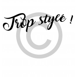 t-shirt femme blanc trop stylé design d'Oc