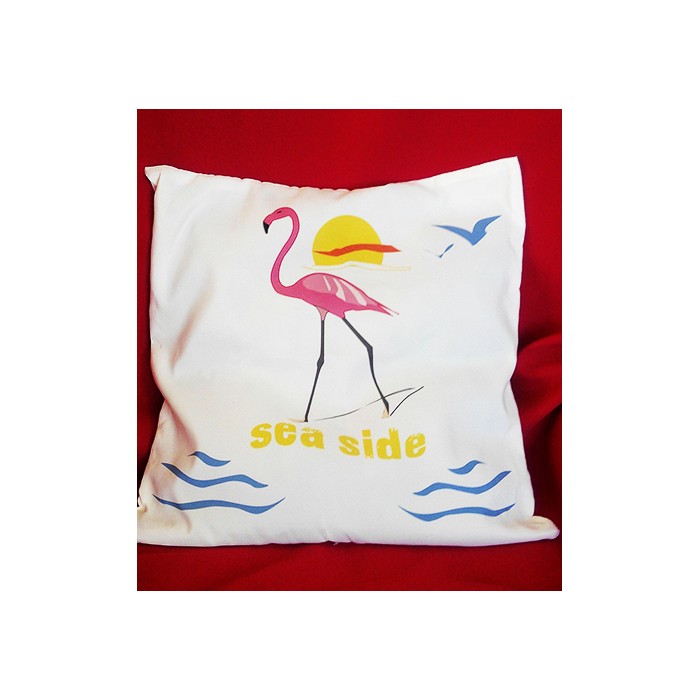 housse de coussin flament rose 40 cm Design d'Oc