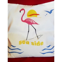 housse de coussin flament rose 40 cm détail 3 Design