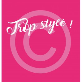 t-shirt femme fushia trop stylé design d'Oc