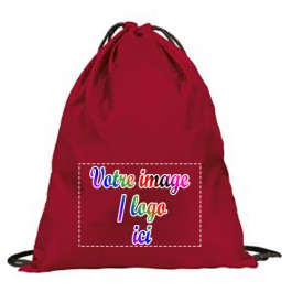 sac cordelette rouge design d'Oc floqué logo