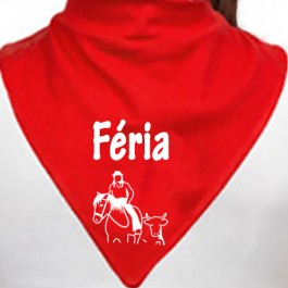 bandana rouge féria design d'oc