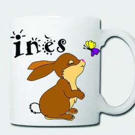 Mug lapin prénom à personnaliser Design d'Oc