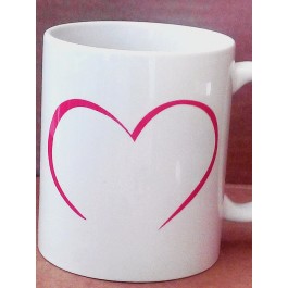 Mug coeur à personnaliser Design d'Oc