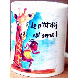 mug girafe design d'oc