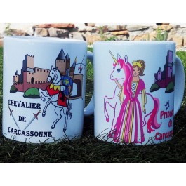 mug chevalier et princesse Design d'Oc