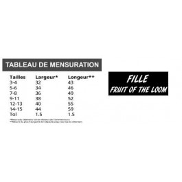 guide des tailles fruit of the loom 2
