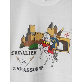 t-shirt garçon chevalier blanc design d'oc 3