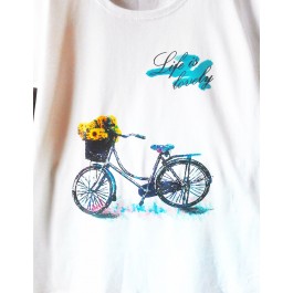 t-shirt femme velo Design d'Oc