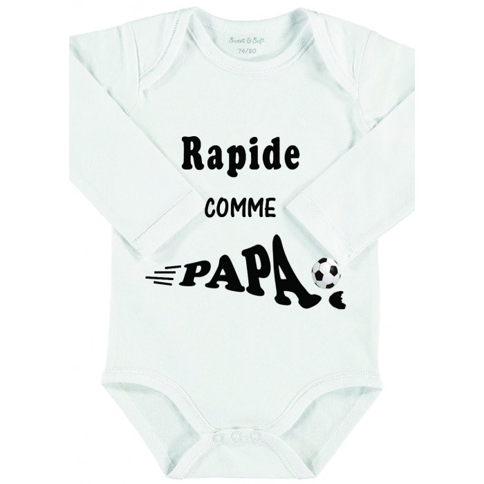 body rapide comme papa manches longues Design d'Oc