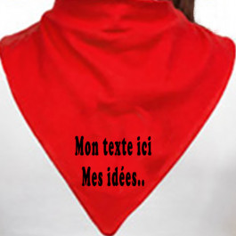 bandana flocage noir design d'oc