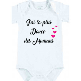 body la plus douce des mamans manches courtes Design d'Oc