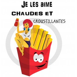 T-shirt homme Design d'Oc humour frites