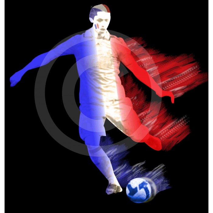 t-shirt noir garçon foot france Design d'Oc t-shirt noir garçon foot france Design d'Oc
