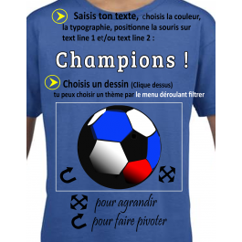 t-shirt garçon à personnaliser impression Design