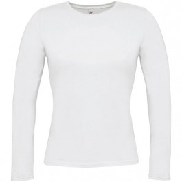 t-shirt femme blanc manches longues logo impression design d'Oc