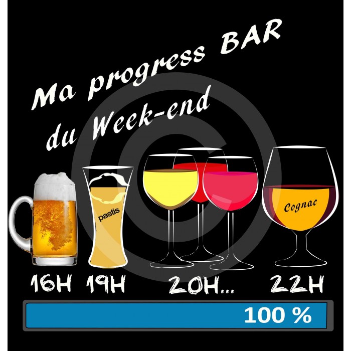 t-shirt homme progress-bar Design d'Oc t-shirt homme progress-bar Design d'Oc